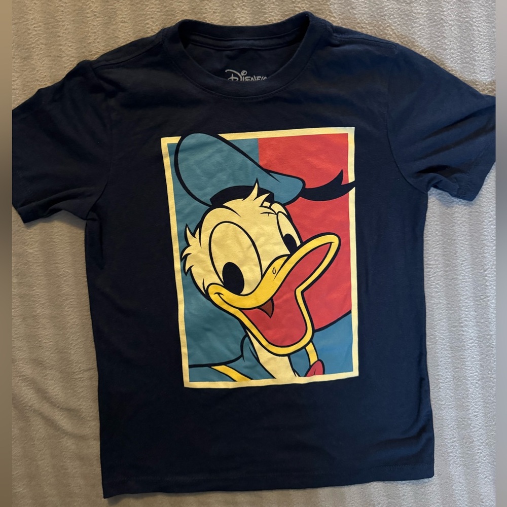 Disney Boy's Donald Duck Candidate Poster Crewneck Short Sleeve T-Shirt (XS-4/5)